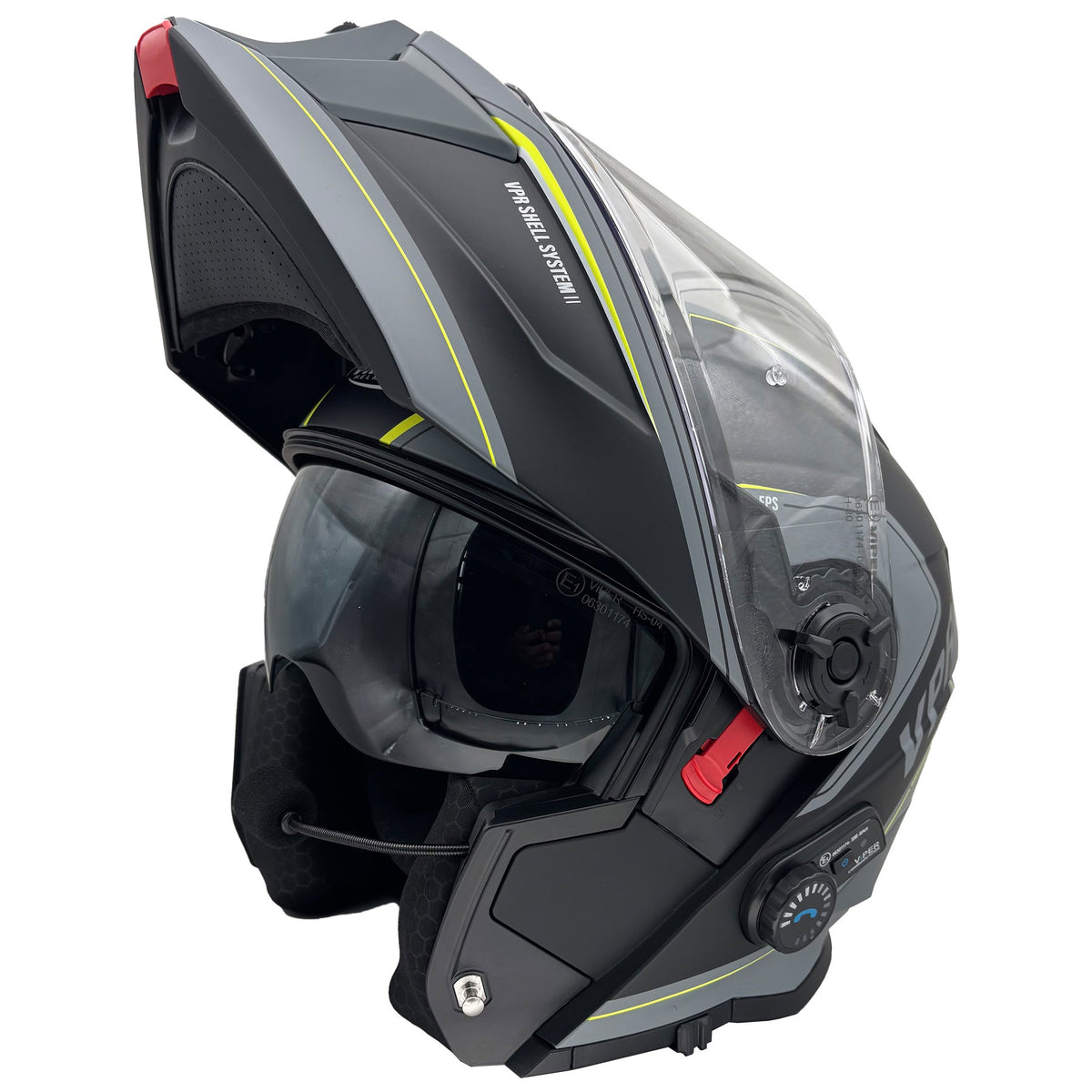 Viper RSV121 V8 Bluetooth Flip-Front Helmet - Orbit Fluo