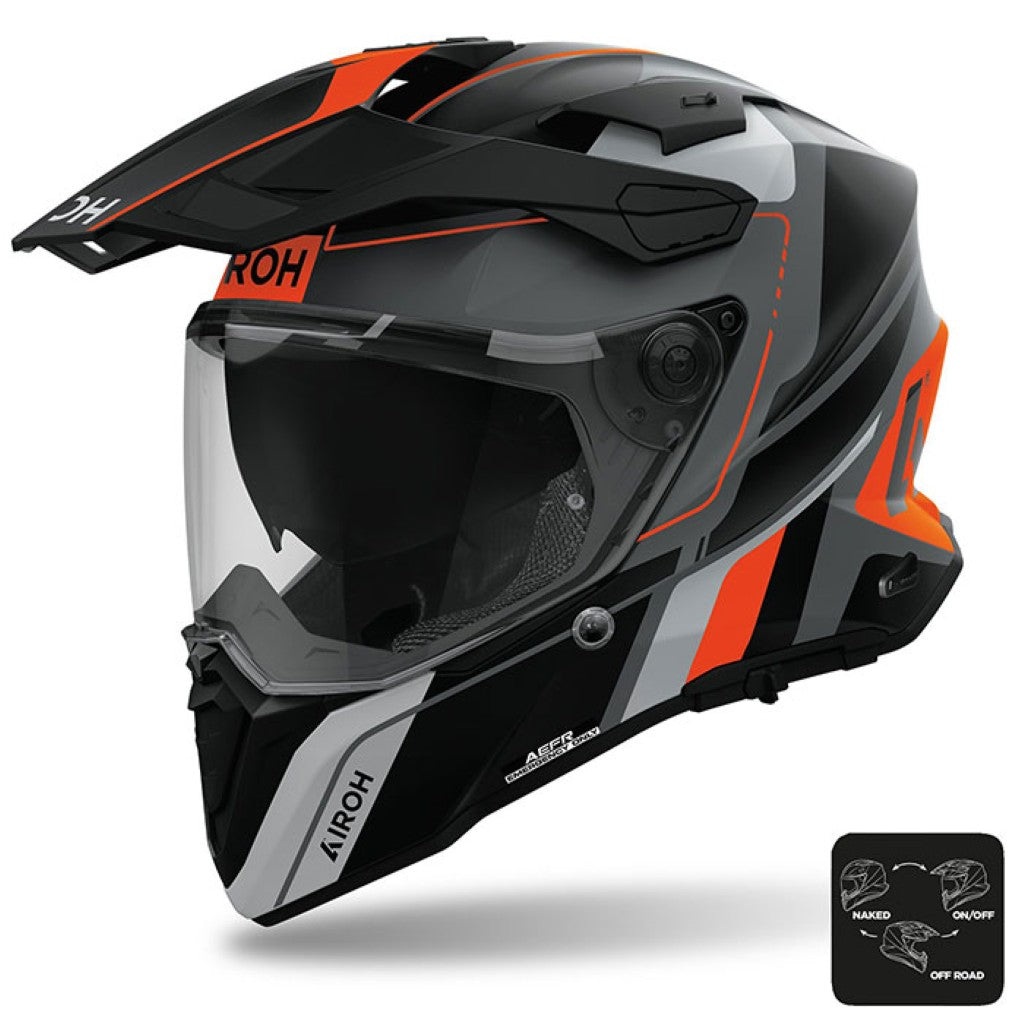 Airoh Commander 2 Skip Matt Orange Black Helmet