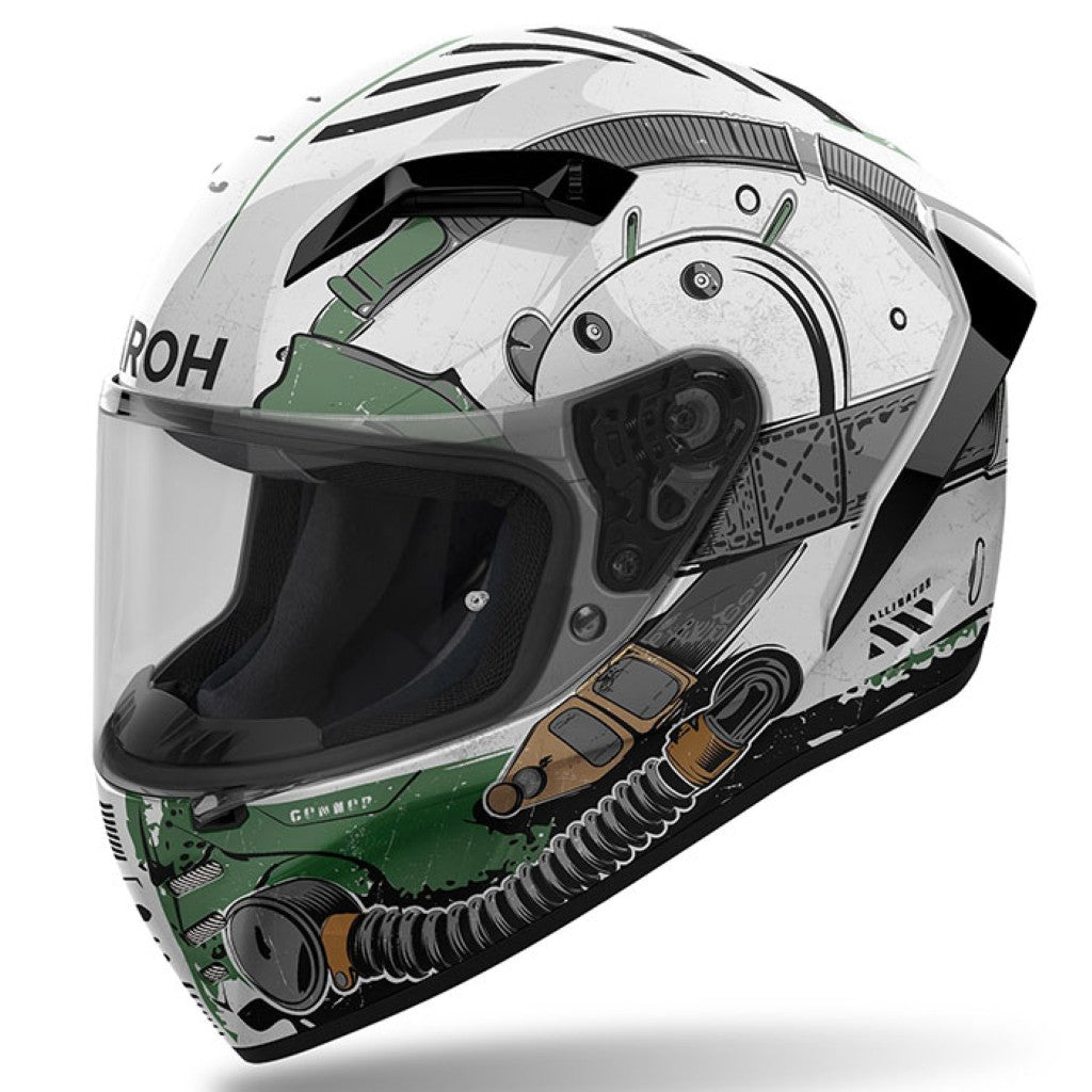 Airoh Connor Alligator Helmet — Green