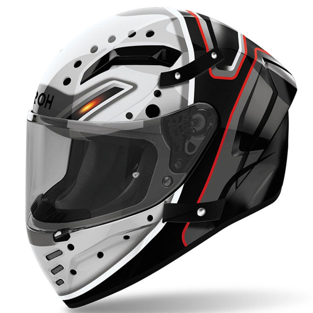 Airoh Connor Masker Black White Helmet
