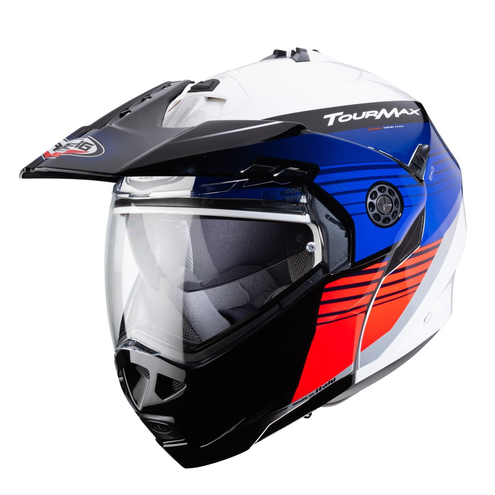 CABERG TOURMAX TITAN WHITE/BLUE/RED HELMET