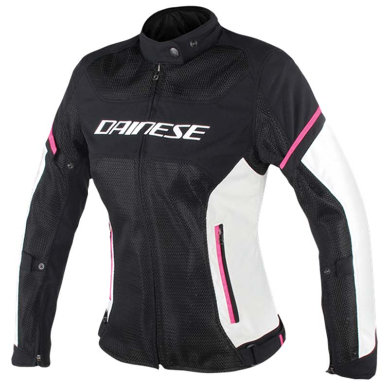 Dainese Air Frame D1 Lady Tex Jacket U56 Black Vaporous-Gray Fuscia