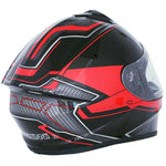 Duchinni D977 Black Red Helmet
