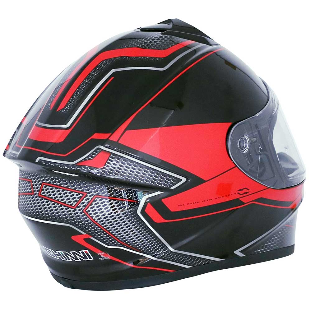 Duchinni D977 Black Red Helmet