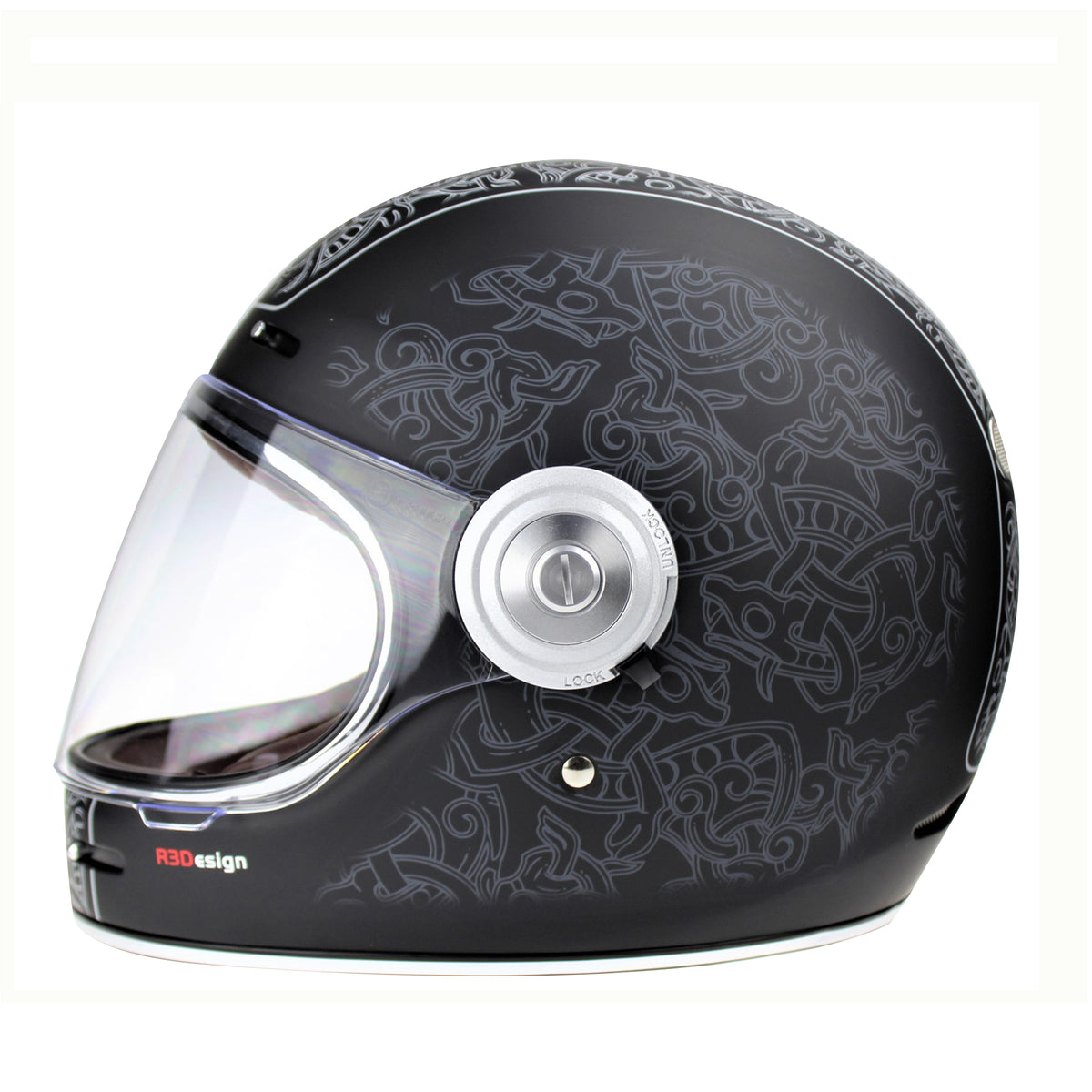 Viper F659 Premium Retro Full-Face Helmet - Jorvik