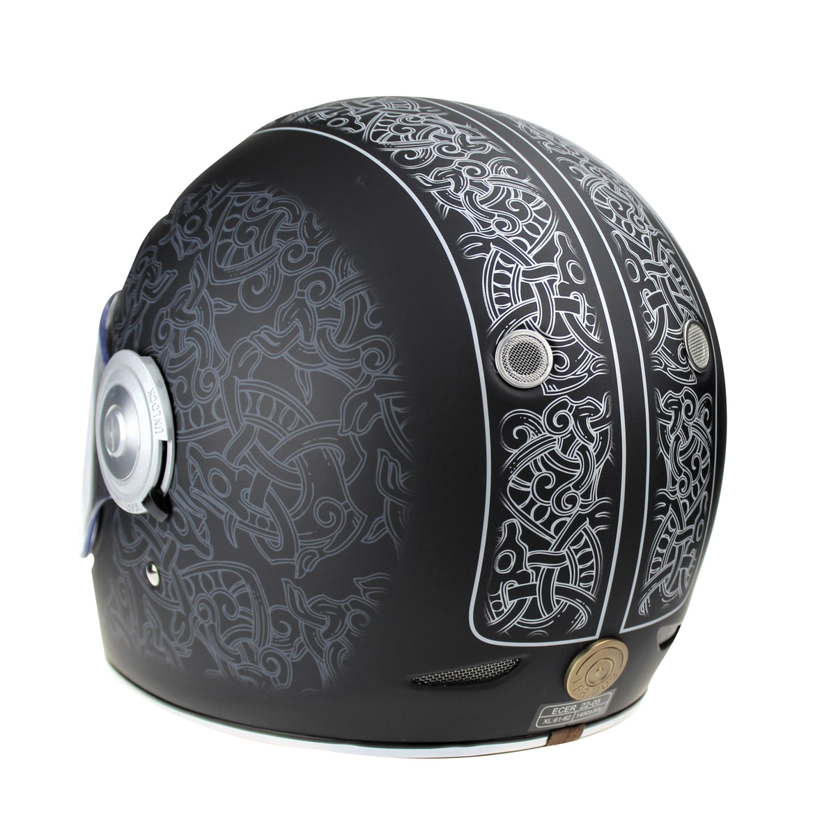 Viper F659 Premium Retro Full-Face Helmet - Jorvik