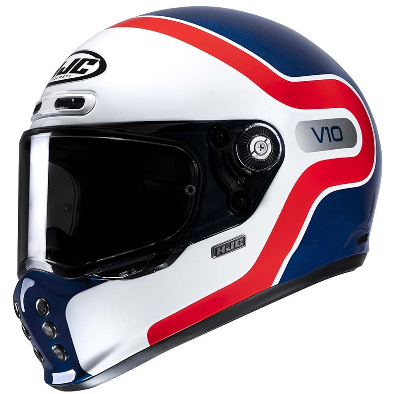 HJC V10 Grape White Red Blue