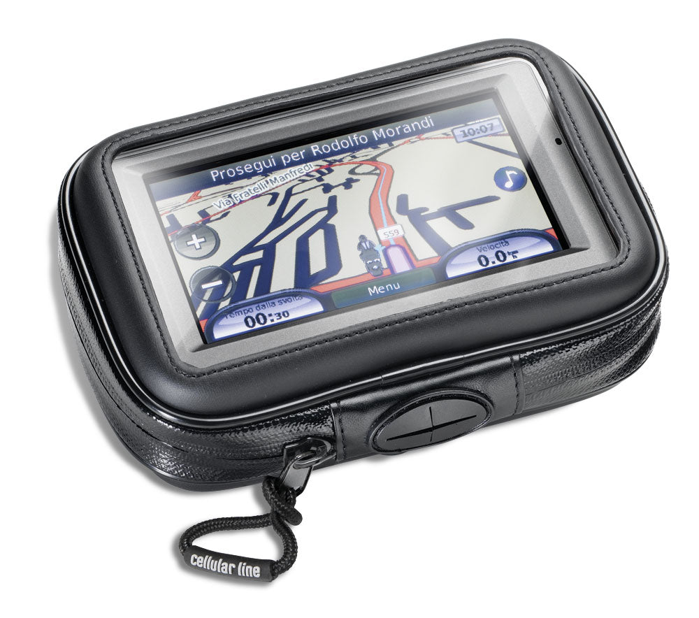 Interphone GPS 4.3 Inch Motorcycle Tubular Handlebar Mount Holder
