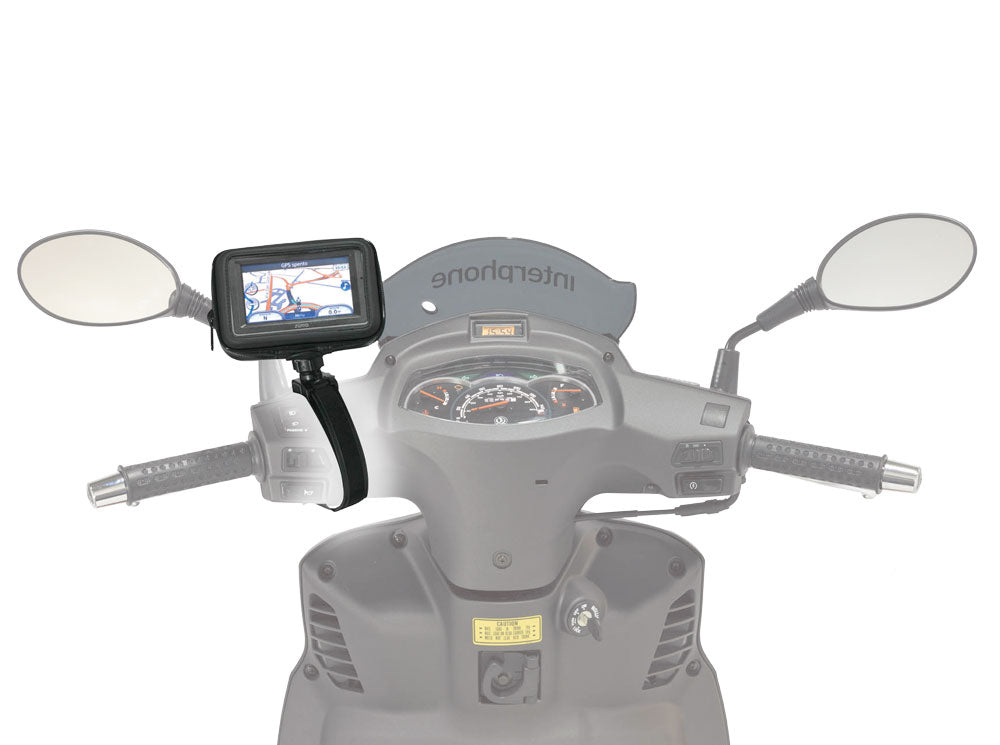 Interphone GPS 4.3Inch Motorcycle Non Tubular Handlebar Mount Holder