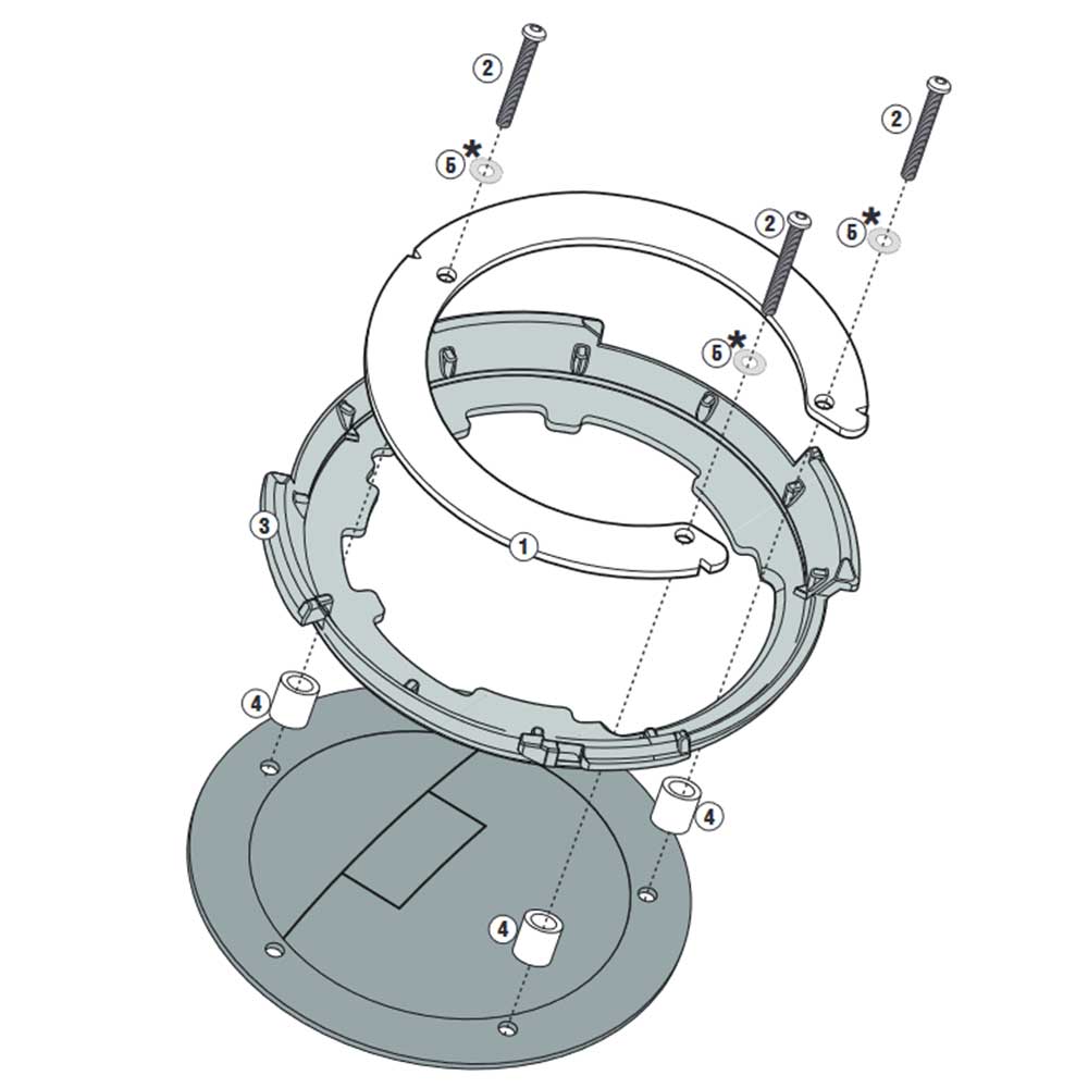 Kappa BF05K Tanklock Flange Specific To Yamaha