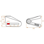 Kovix KVS2 Disc Lock 14mm Stainless Steel