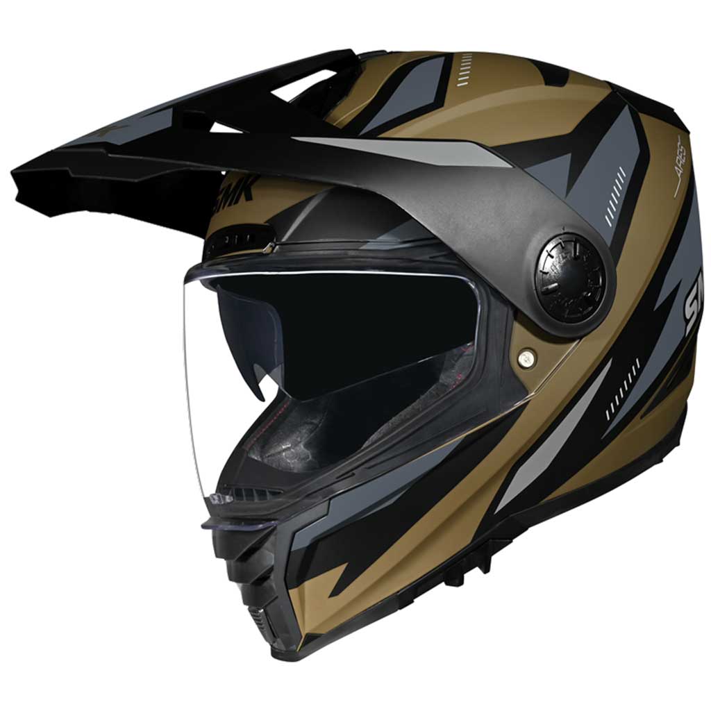 SMK Ares Claw Matt Anthracite Gold + Free Dark Visor 1