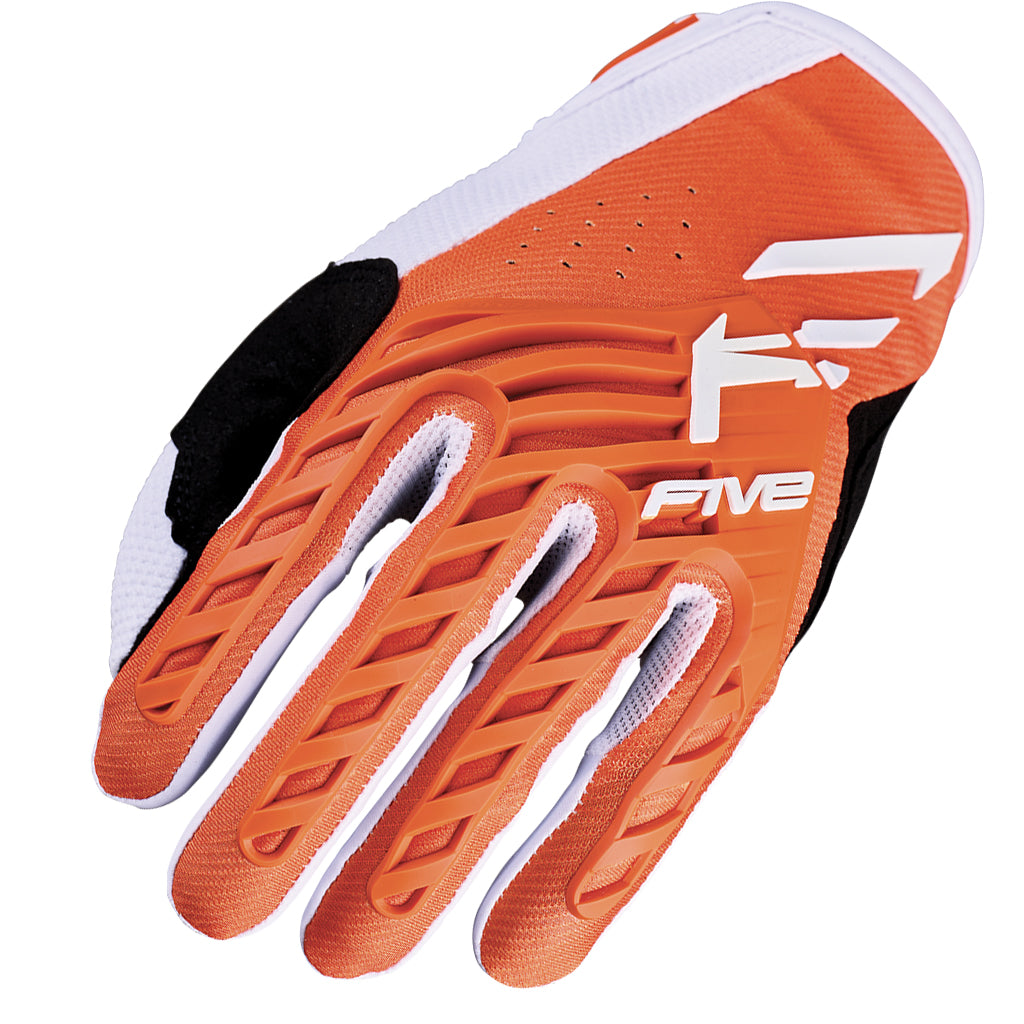 Five MXF3 EVO Gloves Orange White
