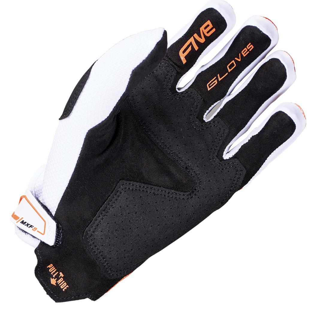 Five MXF3 EVO Gloves Orange White