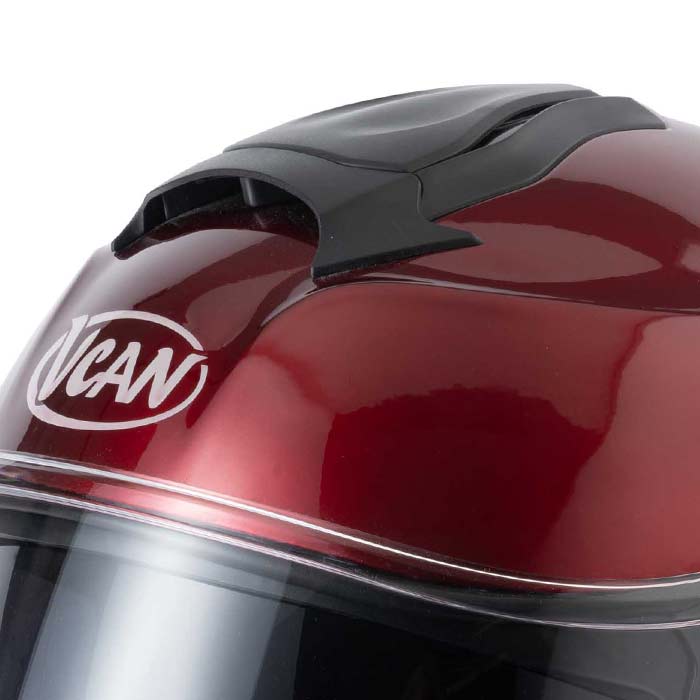 Vcan H272 Gloss Burgundy Helmet