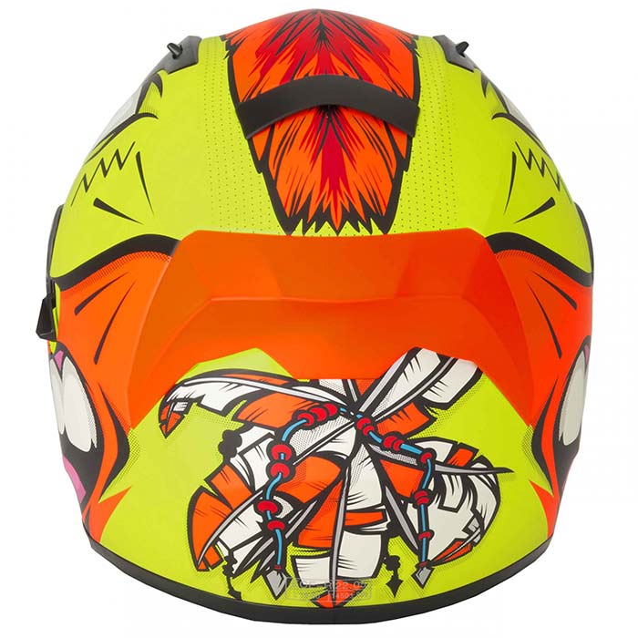 Vcan H128 Mohawk Yellow Helmet
