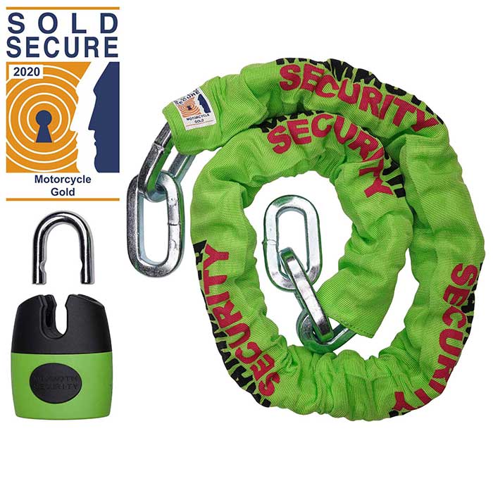 Mammoth 12mm X 1.2m Square Chain With Shackle Lock