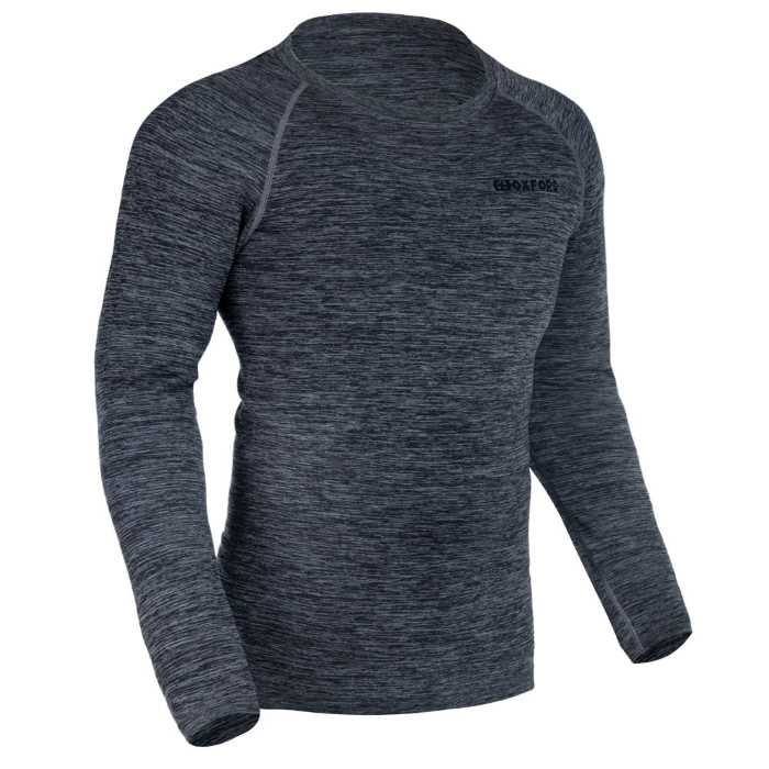 Oxford Advanced Base Layer Mens Top Charcoal Marl