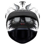 MT Targo S Toby Gloss White Grey Helmet