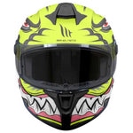 MT Targo S Toby Matt Fluo Yellow Helmet
