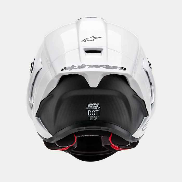 Alpinestars Supertech R10 Solid White Gloss Black Matt