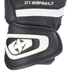 Oxford Cypher 1.0 Short Leather Mens Gloves Black White