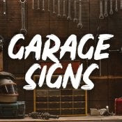 Oxford Garage Metal Sign: BORN TO RIDE
