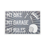 Oxford Garage Metal Sign: MY RULES
