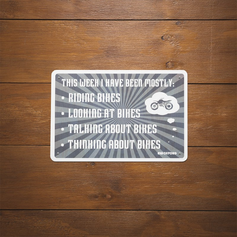 Oxford Garage Metal Sign: THIS WEEK