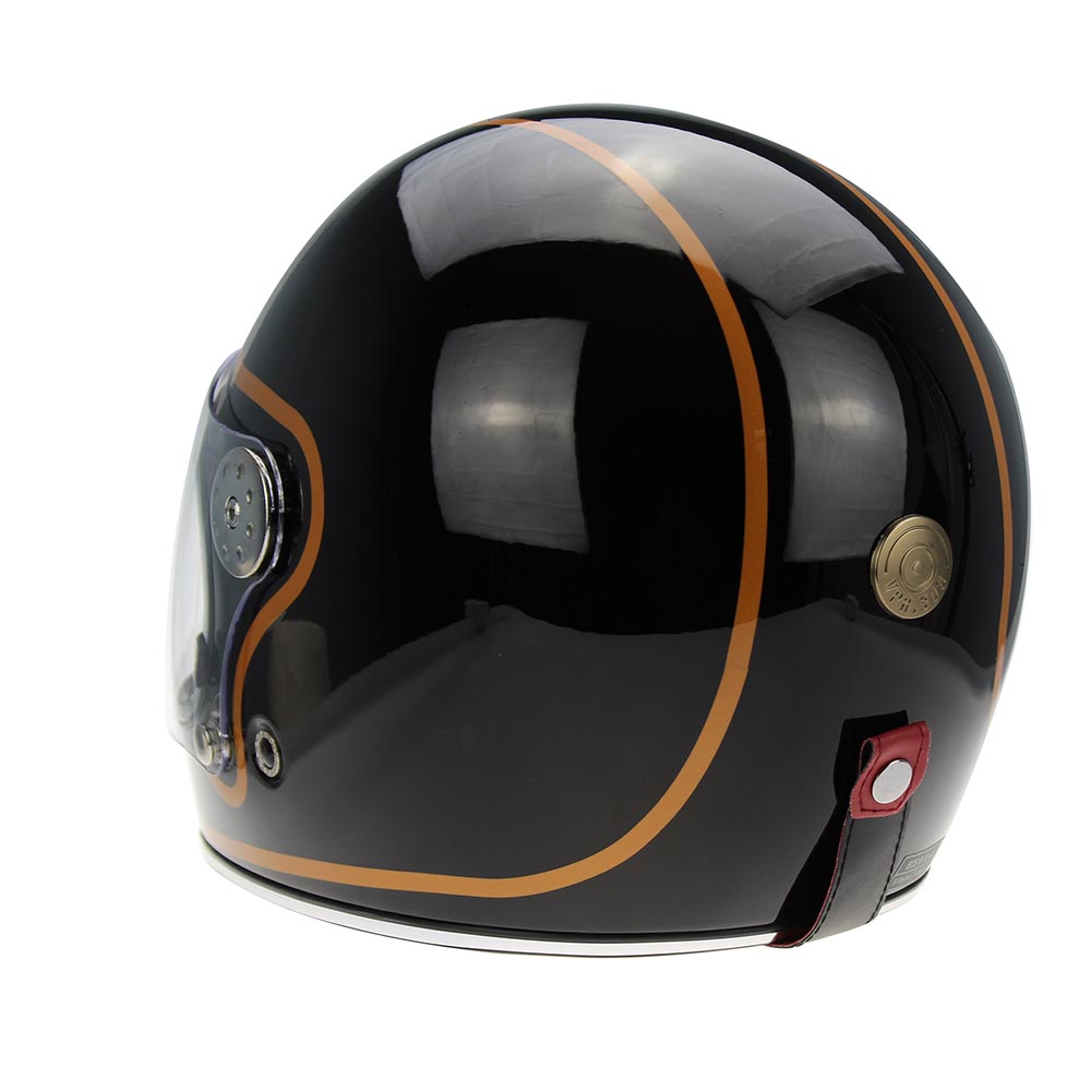 VPR.303 F656 Vintage Black Copper Motorcycle Helmet