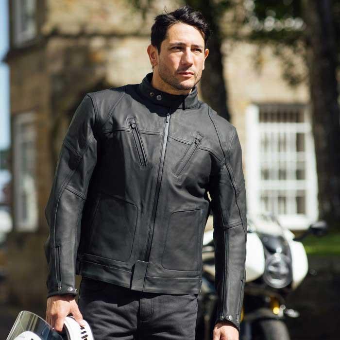 Merlin Gable II  Waterproof Leather Jacket Black