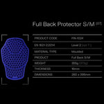 Rheon CE Level 2 Full Back Protector Insert Armour