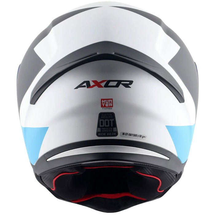 Axor SH890 Hunter Turbo White Red Helmet
