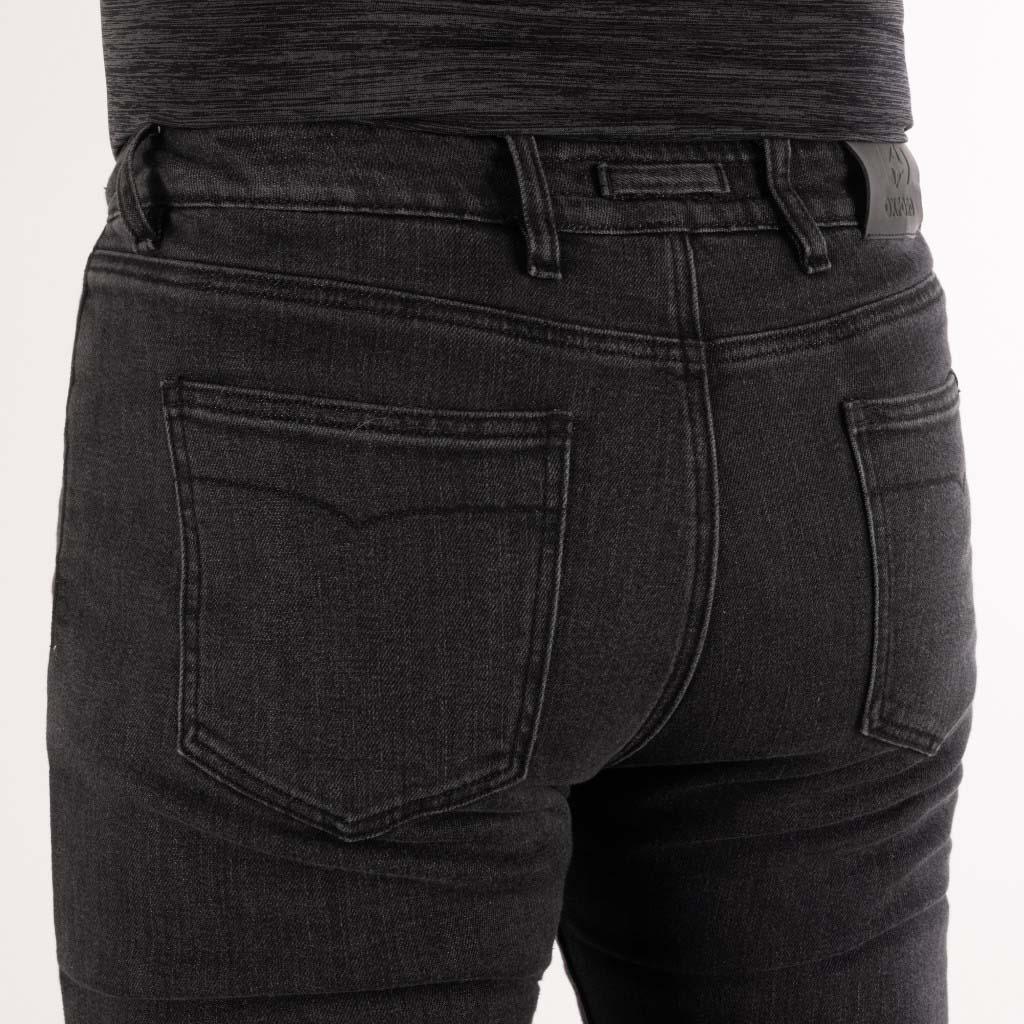 Oxford Super Jeans Slim Mens Black Regular Leg