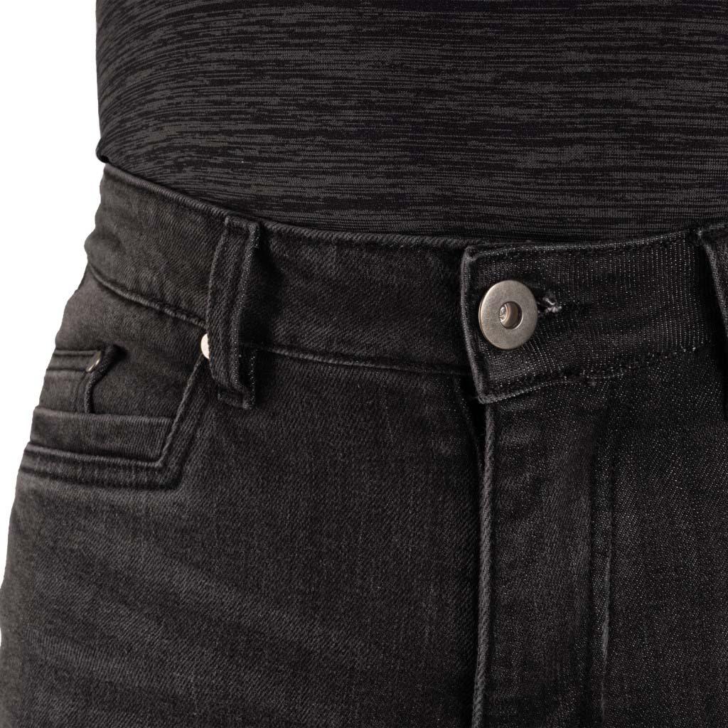Oxford Super Jeans Slim Mens Black Regular Leg