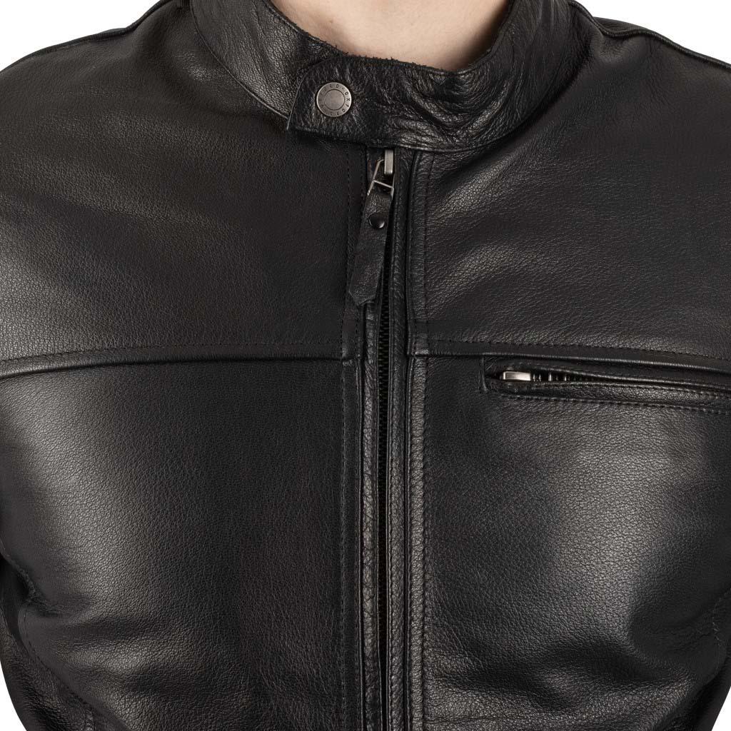 Oxford Walton 2.0 Mens Leather Jacket Black
