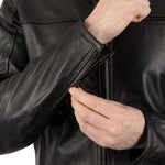 Oxford Walton 2.0 Mens Leather Jacket Black