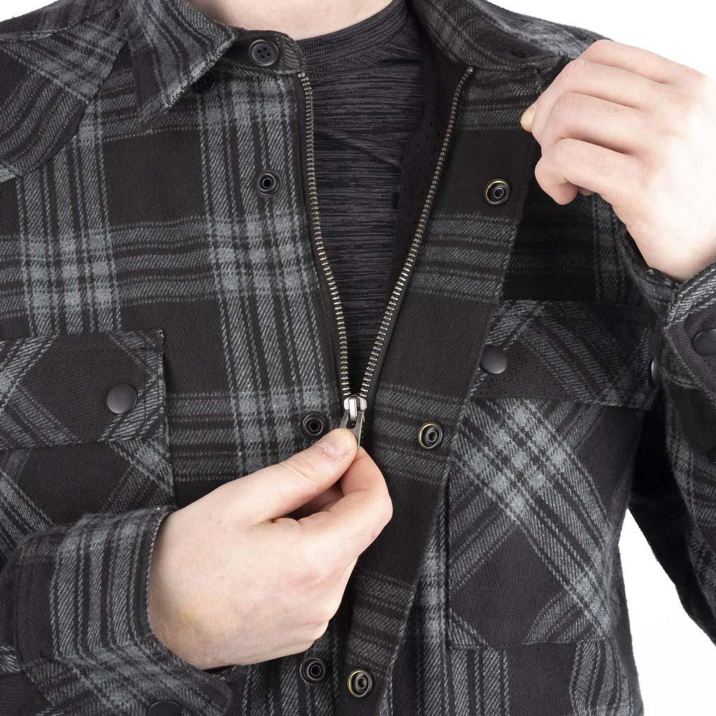 Oxford Kickback 3.0 Mens Riding Shirt Grey