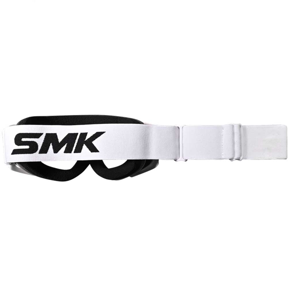 SMK Goggle Terrain White Clear Lens White Strap