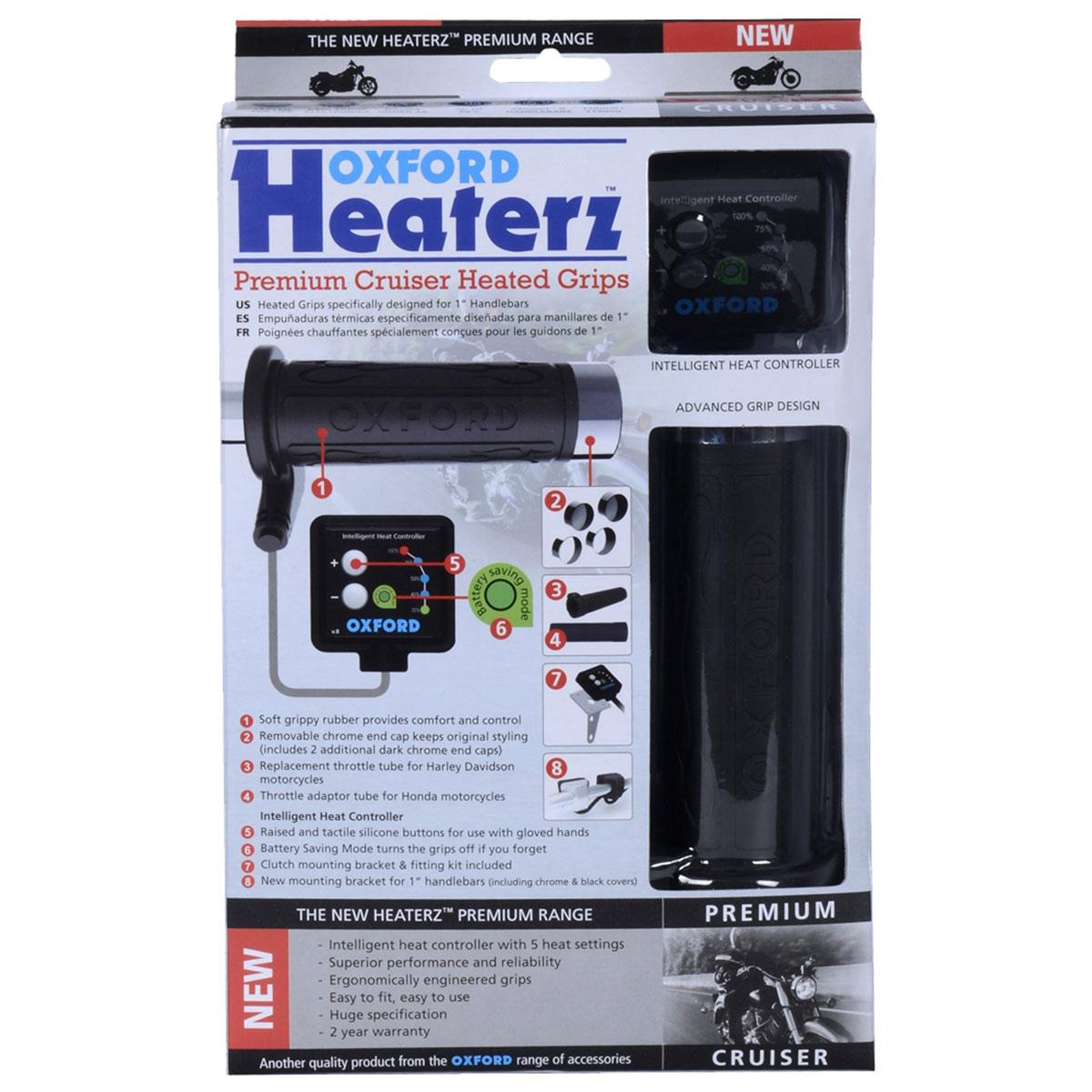 Oxford HotGrips Premium Cruiser with v8 switch Heated Grips