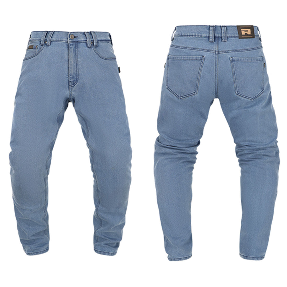 Richa Ragnar D3O Motorcycle Jeans Short Leg Washed Blue