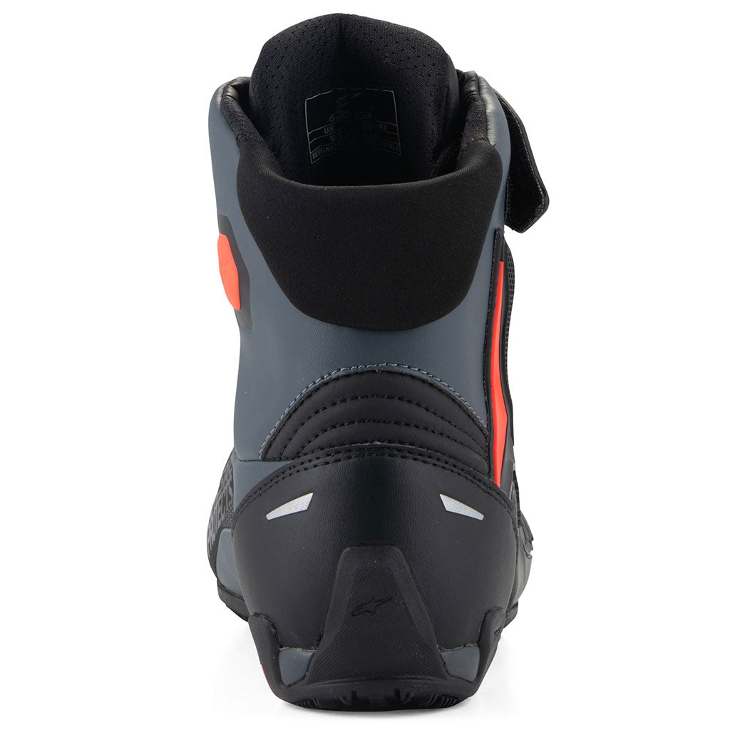 Alpinestars Faster-4 Short Boots Black Grey Red Fluo