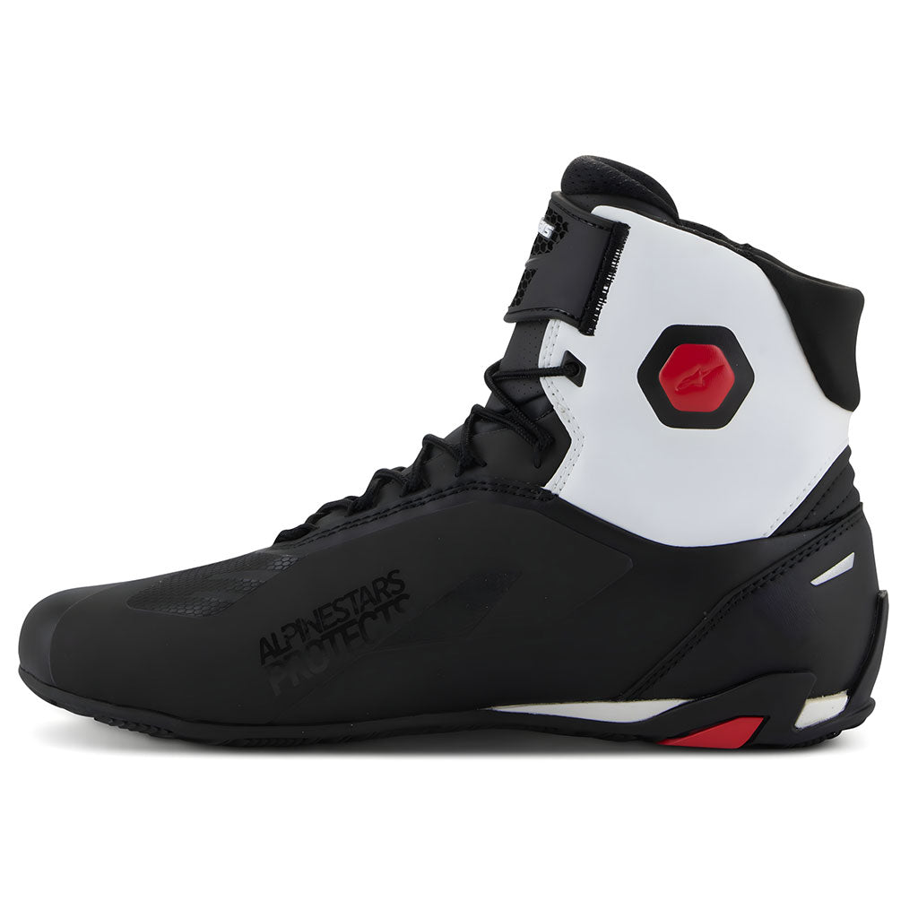 Alpinestars Faster-4 Short Boots Black White Red