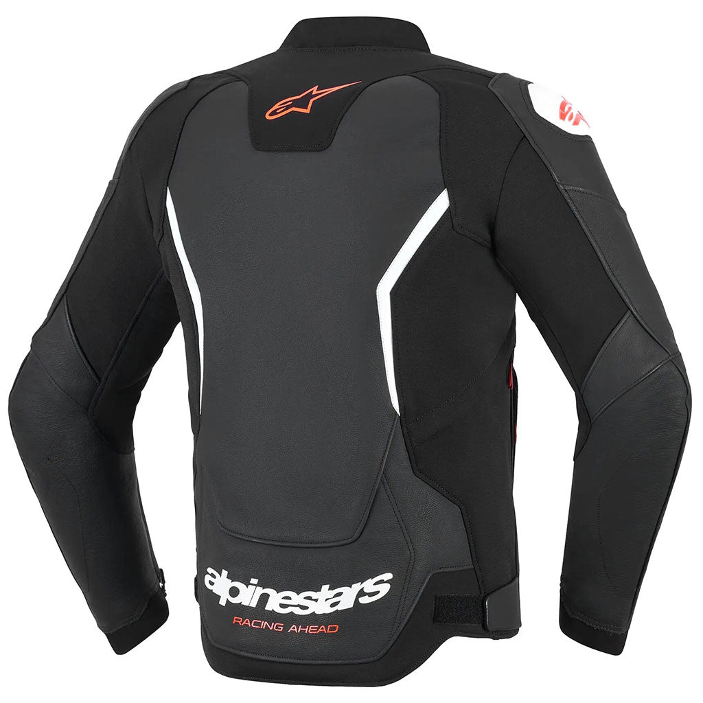 Alpinestars GP Force V2 Leather Jacket White Black
