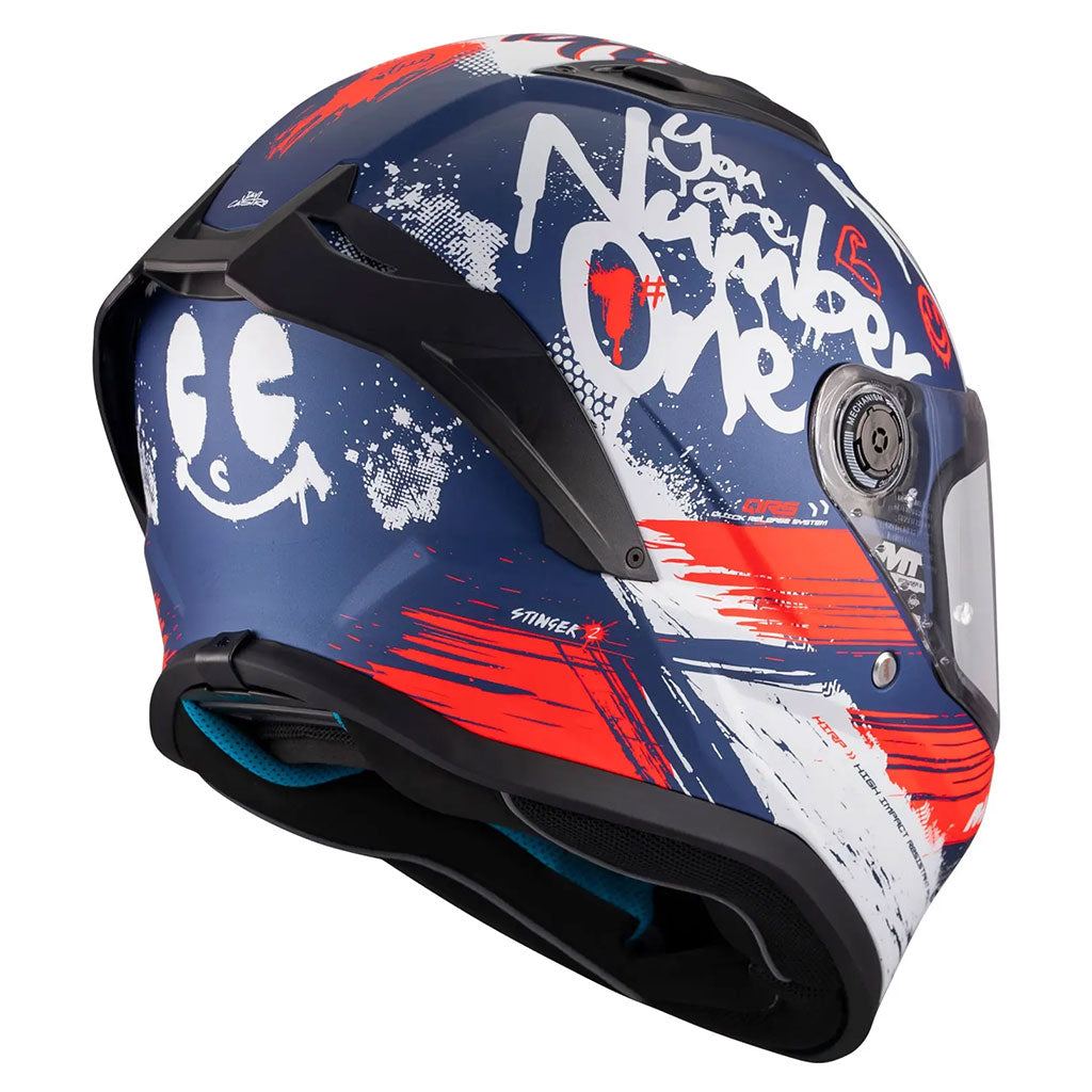 MT Stinger 2 Youth Rocket C17 Matt Blue Red White