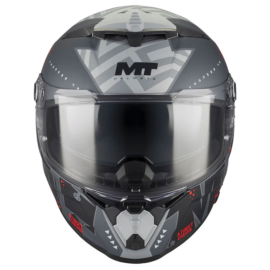 MT Thunder 4 R Canvas C5 Matt Black Red