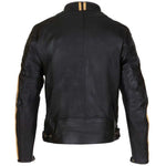 Merlin Icon Black Gold Leather Jacket