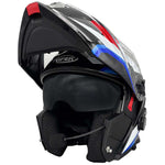 Viper RSV121 V.8 Red Blue Blinc Bluetooth Helmet