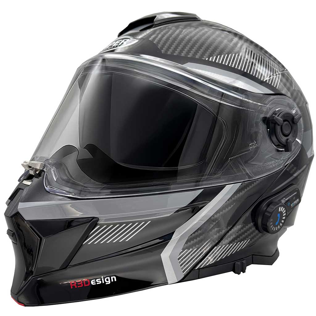 Viper RSV121 V.8 Carbon Look Blinc Bluetooth Helmet