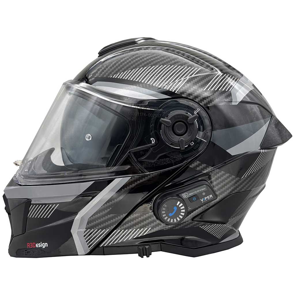 Viper RSV121 V.8 Carbon Look Blinc Bluetooth Helmet